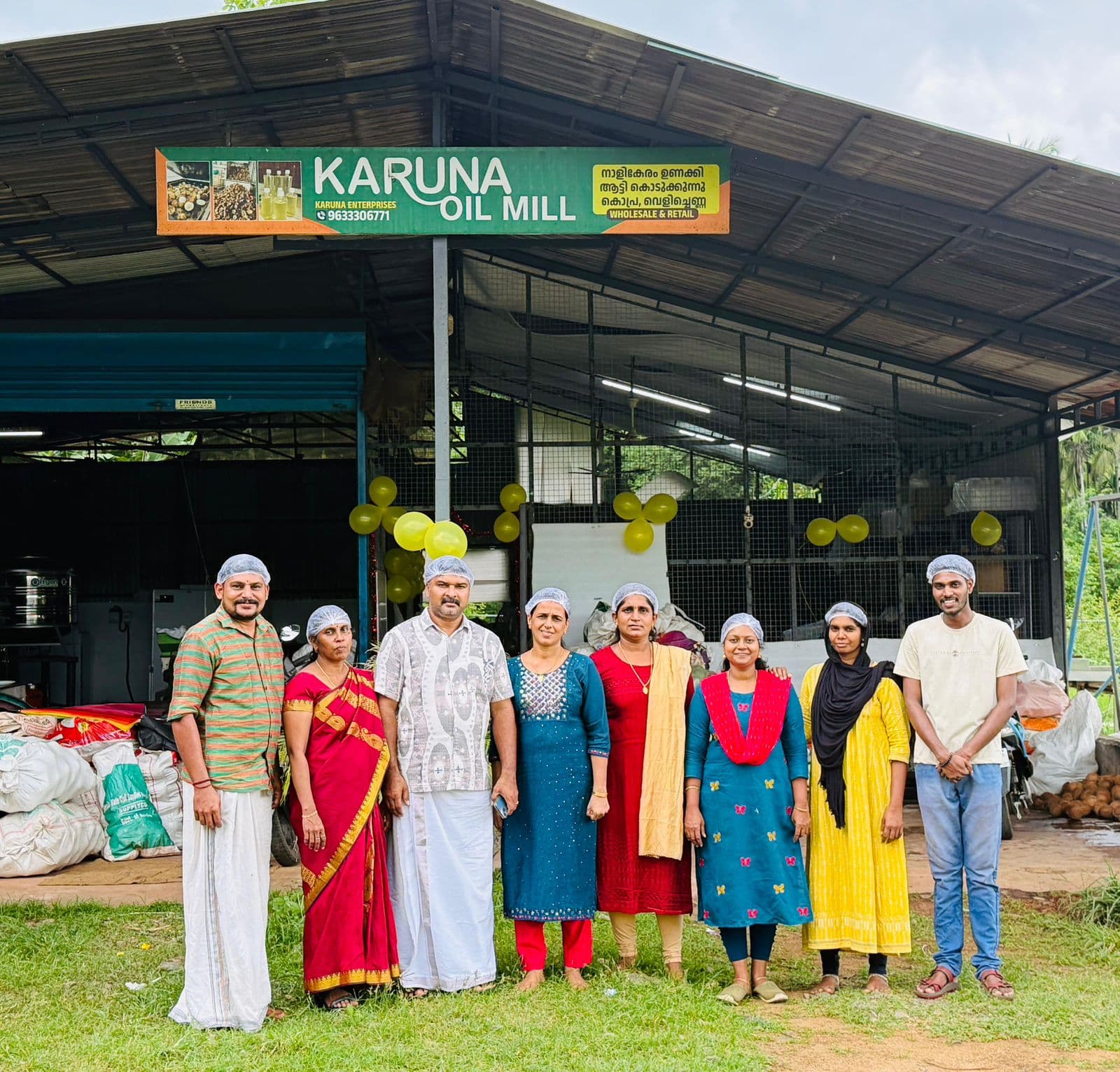 KARUN'S production and operations team at Karuna Enterprises in Chelakkara, Thrissur, Kerala